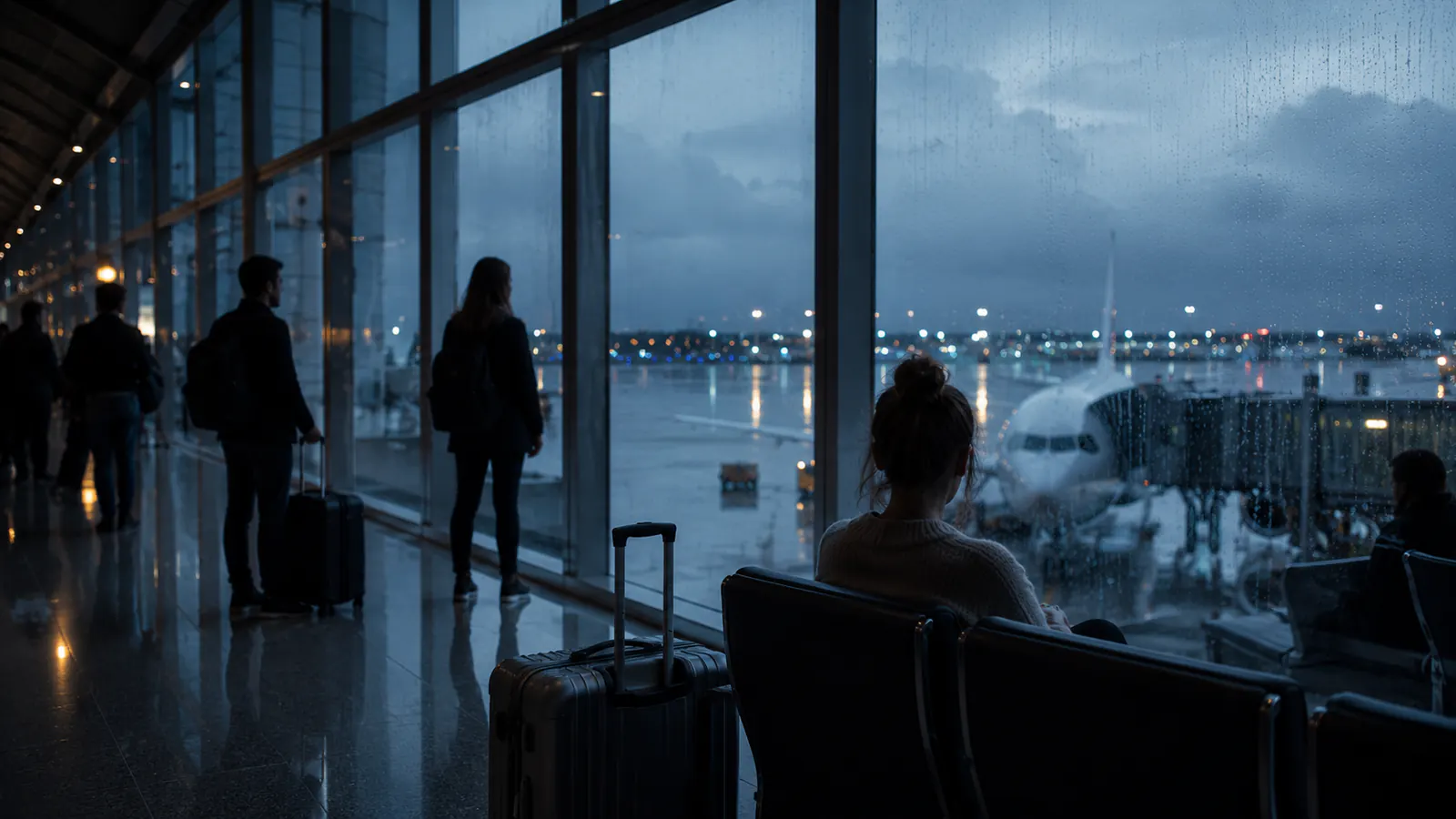 Quiet airport concourse used for UK passenger rights guidance